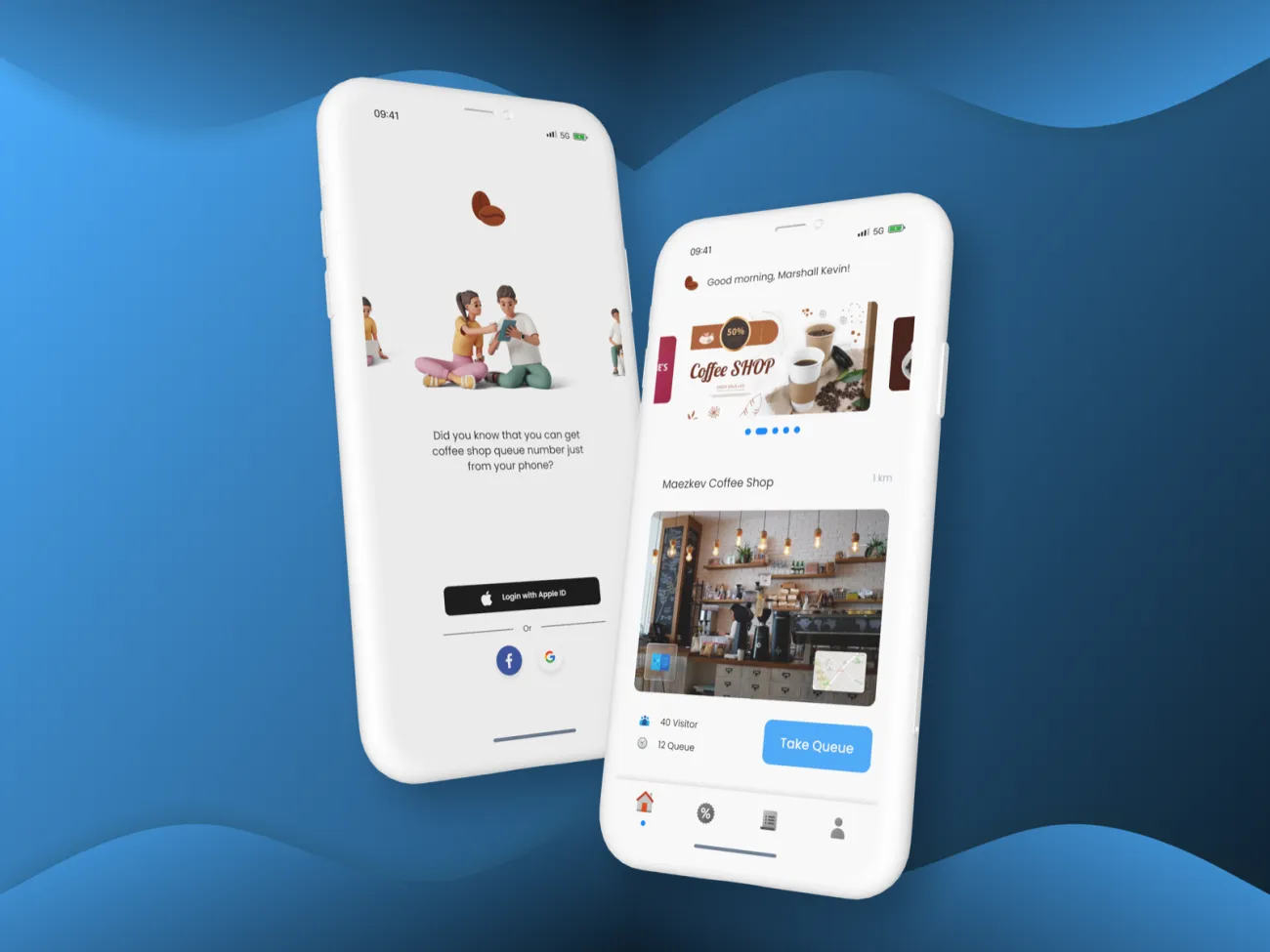 Angop! online queueing app